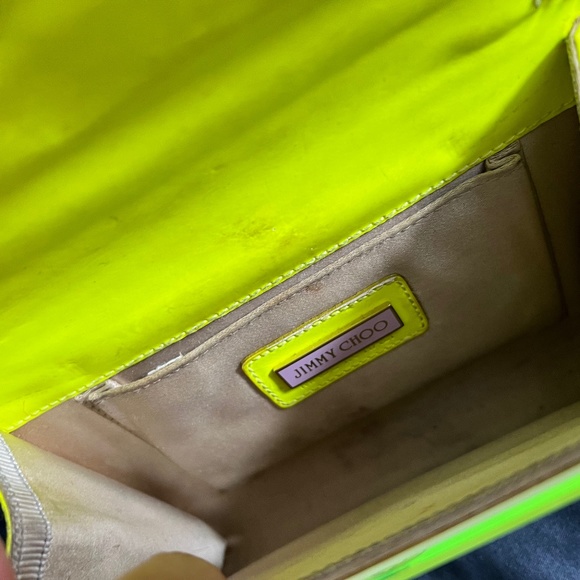 Jimmy Choo - Neon Yellow Acrylic Handbag - Picture 4 of 4